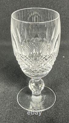 8 Waterford Colleen Crystal WHITE WINE Glasses Short Stem 4.5 x 2 Signed