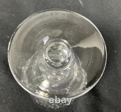 8 Waterford Colleen Crystal WHITE WINE Glasses Short Stem 4.5 x 2 Signed
