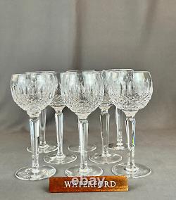 8 Waterford Crystal COLLEEN Short 7 ½ 6 oz Wine Hock Glasses MINT