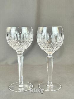 8 Waterford Crystal COLLEEN Short 7 ½ 6 oz Wine Hock Glasses MINT