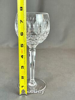 8 Waterford Crystal COLLEEN Short 7 ½ 6 oz Wine Hock Glasses MINT