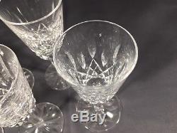 8 Waterford Crystal Lismore White Wine Glasses 5 1/2 MINT