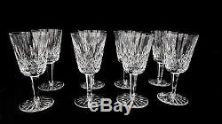 8 White Wine Glasses / Goblets Waterford Crystal Lismore Excellent