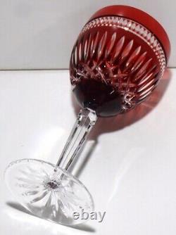 9 Available- Waterford Crystal Serenity Language Jewels Clarendon Wine Glass Red