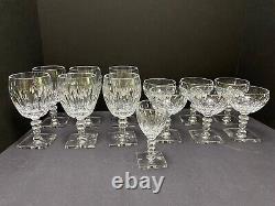 9 Hawkes YORK WINE GLASSES 4 3/4 Antique Crystal Square Base Signed Cut
