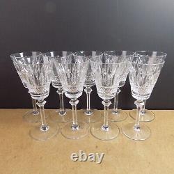 9 Mikasa Crystal Grimaldi Wine Glasses Goblets
