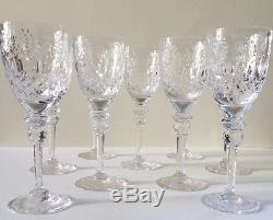 9 Rogaska Gallia Crystal Water Wine Glasses 9 1/4 Height Nice