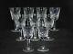 9 Signed Waterford Crystal Lismore 5 1/2 White Wine Glasses/stems
