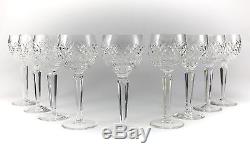9pc. Waterford Crystal Alana Wine Hock. Makers Mark on Reverse. Weight 6.5 pound