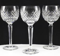 9pc. Waterford Crystal Alana Wine Hock. Makers Mark on Reverse. Weight 6.5 pound