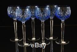 AJKA CRYSTAL WINE GLASS set of 6, 220g, AZURE LIGHT BLUE