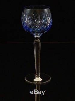 AJKA CRYSTAL WINE GLASS set of 6, 220g, AZURE LIGHT BLUE