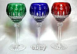 AJKA KING LOUIS / XENIA Colored Crystal Wine Goblets Glasses