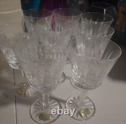 ATLANTIS CLEAR CRYSTAL FATIMA set of (8) WINE GLASSES new