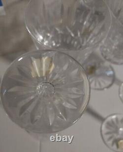 ATLANTIS CLEAR CRYSTAL FATIMA set of (8) WINE GLASSES new