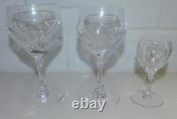 ATLANTIS CRYSTAL EVORA PATTERN GLASSES SET OF 13 4 Cordial Glasses