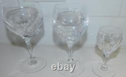 ATLANTIS CRYSTAL EVORA PATTERN GLASSES SET OF 13 4 Cordial Glasses