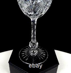 American Brilliant Cut Crystal 2 Piece Zipper Stem 5 1/2 Wine Glasses