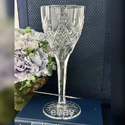 Antique Crystal Wine Glass 1926 Commemorative Crystal Goblet Collectible RARE