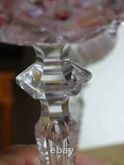 Antique Four Wine Roemer Glasses Crystal Val St Lambert