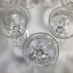 Antique James Powell Whitefriars Small Wine/Port Glasses X 7 Polished Pontil