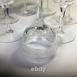 Antique James Powell Whitefriars Small Wine/Port Glasses X 7 Polished Pontil