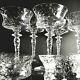 Antique NEWTON CRYSTAL CO Exquisite KING Champagne / Tall Sherberts WINE GLASSES