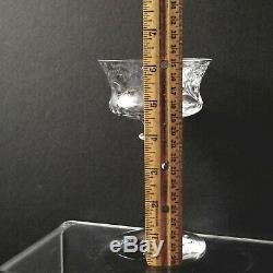 Antique NEWTON CRYSTAL CO Exquisite KING Champagne / Tall Sherberts WINE GLASSES