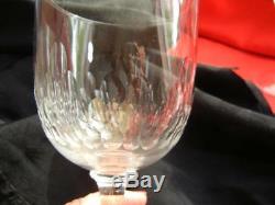 Antique Saint Louis Crystal 8 Wine Stemmed Glasses 8 oz 6 1/4
