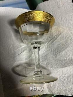 Antique crystal wine glasses vintage