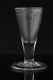 Antique early 18th C leaded, crystal Wine Glass with folded foot, ca. 1740