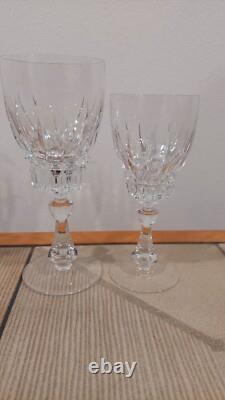 Astra by NACHTMANN Christal Wine Glasses 6 1/8 Water Goblets 7 1/8 9 Pcs 5+4