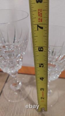 Astra by NACHTMANN Christal Wine Glasses 6 1/8 Water Goblets 7 1/8 9 Pcs 5+4