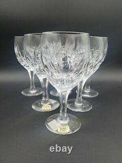Atlantis Azores crystal wine water goblet glasses set of 6, 6 3/4 Tall