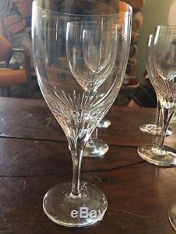 Atlantis crystal glasses, 12 ea. Water Goblets 12 ea. Wine, Sonnet Cut