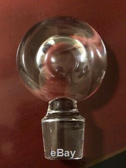 BACCARAT CRYSTAL WINE DECANTER WITH STOPPER 11 Signed