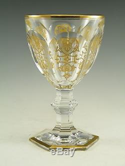 BACCARAT Crystal EMPIRE Design Claret Wine Glass / Glasses 5 3/8