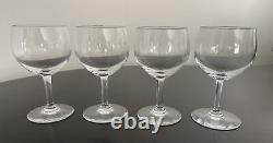 BACCARAT Crystal Rabelais Wine Glasses Set of (4) Mint 6 Tall