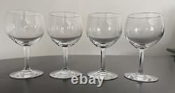 BACCARAT Crystal Rabelais Wine Glasses Set of (4) Mint 6 Tall