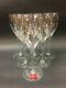 BACCARAT Set of Six Tulip-Shaped Clear Crystal ST. REMY Wine Glasses 8.5