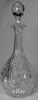 BACCARAT crystal LAGNY CLEAR pattern WINE DECANTER with STOPPER