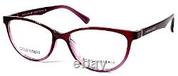 BCBGMAXAZRIA DAMARIS NOS Wine Red Crystal Eyeglasses Frame 55-16-140