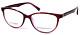 BCBGMAXAZRIA DAMARIS NOS Wine Red Crystal Eyeglasses Frame 55-16-140