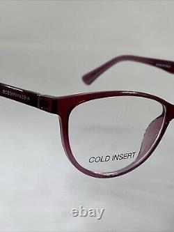 BCBGMAXAZRIA DAMARIS NOS Wine Red Crystal Eyeglasses Frame 55-16-140