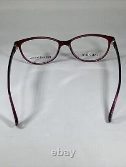 BCBGMAXAZRIA DAMARIS NOS Wine Red Crystal Eyeglasses Frame 55-16-140