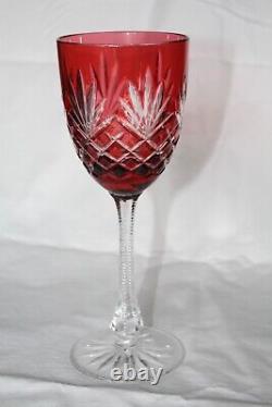 BEAUTIFUL FABERGE CRYSTAL ODESSA GLASSES, Set of 6 in a VELVET BOX