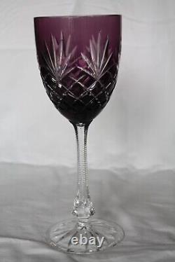 BEAUTIFUL FABERGE CRYSTAL ODESSA GLASSES, Set of 6 in a VELVET BOX