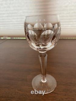 BEAUTIFUL SET(9) WATERFORD Crystal SHEILA Hock Wine Glasses 7.5H SIGNED
