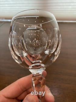 BEAUTIFUL SET(9) WATERFORD Crystal SHEILA Hock Wine Glasses 7.5H SIGNED