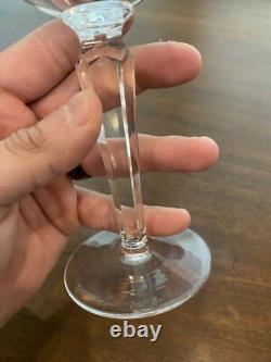 BEAUTIFUL SET(9) WATERFORD Crystal SHEILA Hock Wine Glasses 7.5H SIGNED